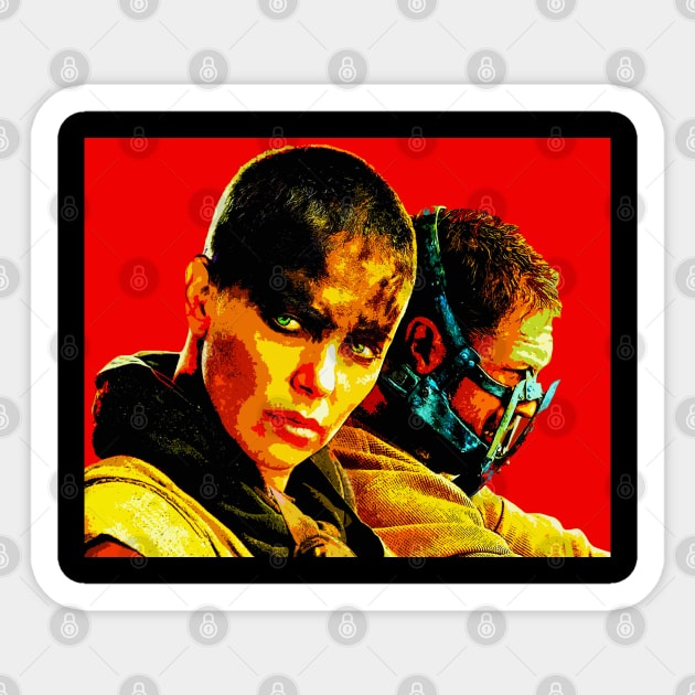 charlize theron tom hardy Sticker by oryan80